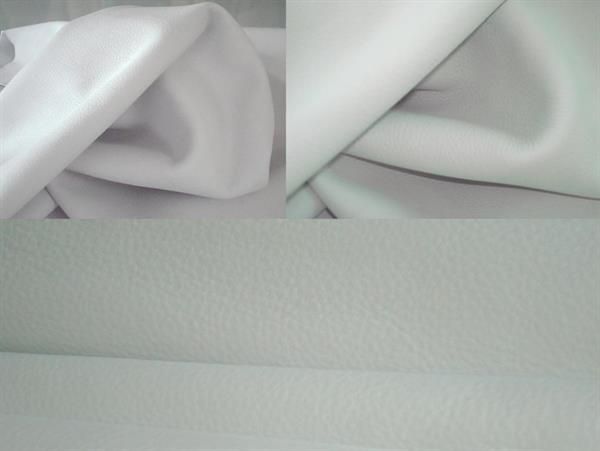 white cow crust leather